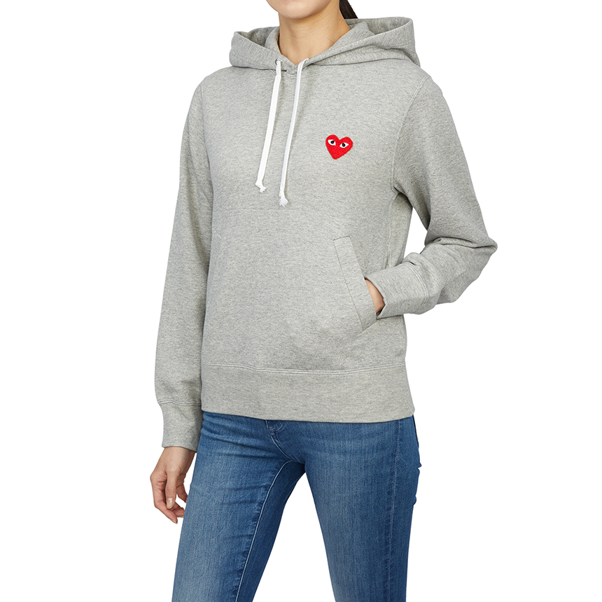 꼼데가르송(COMME DES GARCONS) 레드하트와펜 여자 후드 긴팔 맨투맨 티셔츠 AZ T169 051 1