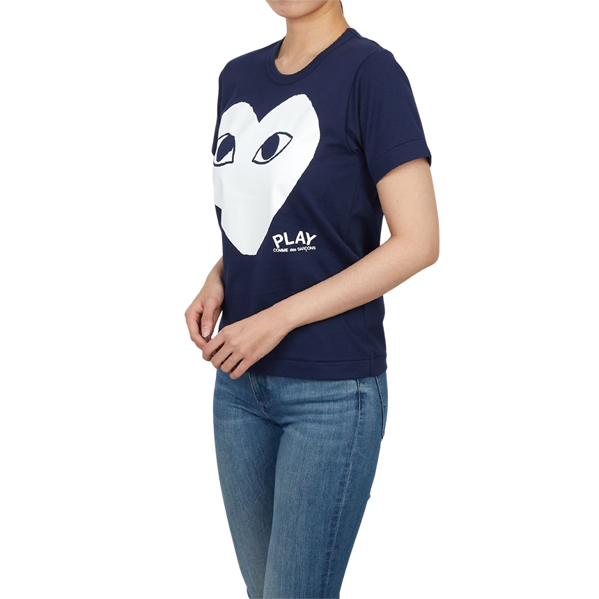 꼼데가르송(COMME DES GARCONS) 화이트하트 여성 반팔티셔츠 AZ T179 051 1