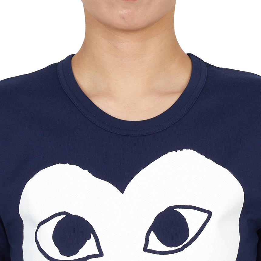 꼼데가르송(COMME DES GARCONS) 화이트하트 여성 반팔티셔츠 AZ T179 051 1