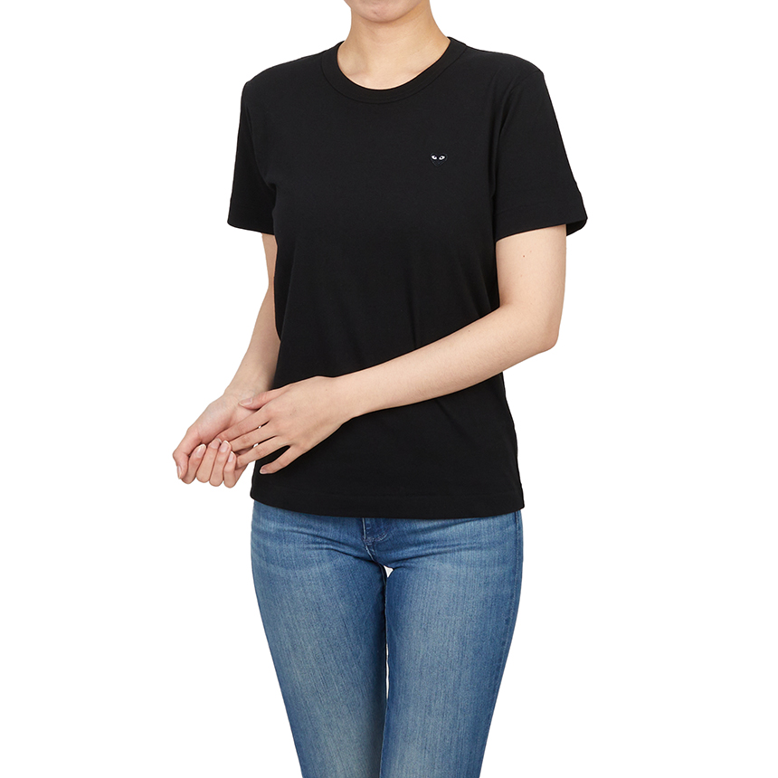 꼼데가르송(COMME DES GARCONS) 미니 블랙와펜 여성 반팔티셔츠 AZ T201 051 1