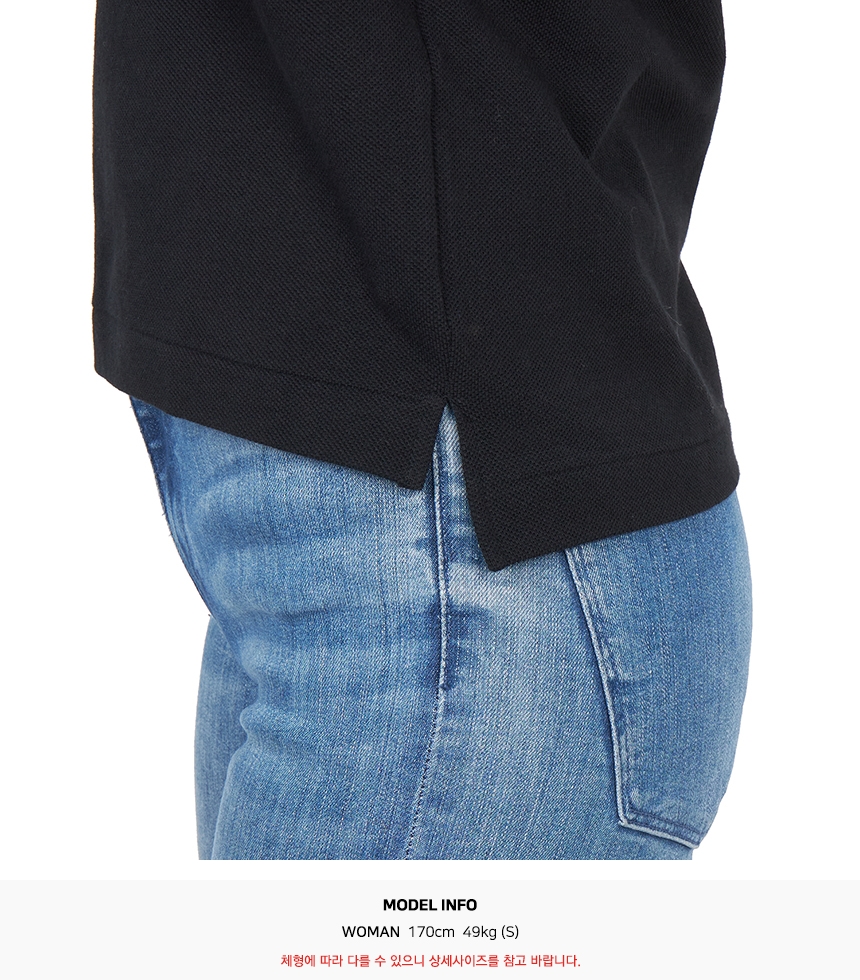 꼼데가르송(COMME DES GARCONS) 미니 레드와펜 여성 카라 반팔티셔츠 AZ T203 051 1
