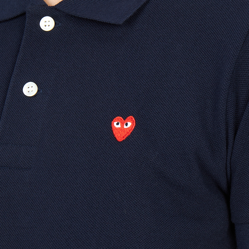 꼼데가르송(COMME DES GARCONS) 미니 레드와펜 여성 카라 반팔티셔츠 AZ T203 051 2