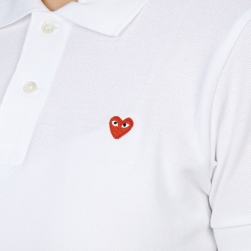 꼼데가르송(COMME DES GARCONS) 미니 레드와펜 여성 카라 반팔티셔츠 AZ T203 051 3