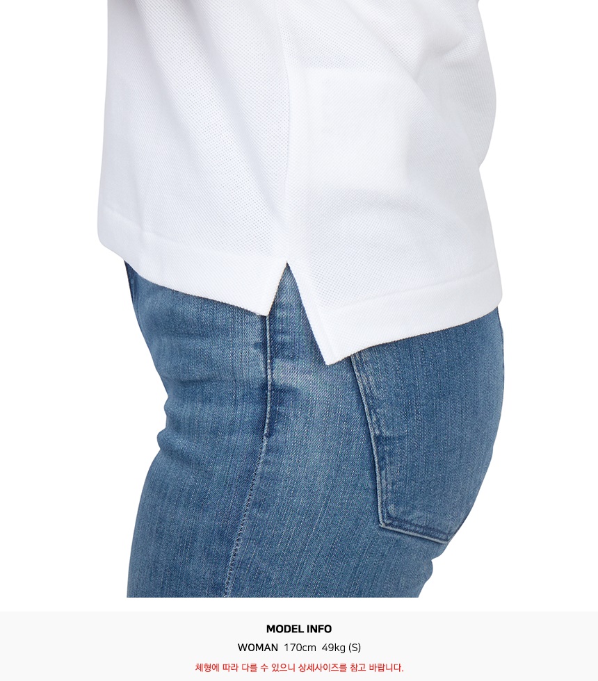 꼼데가르송(COMME DES GARCONS) 미니 레드와펜 여성 카라 반팔티셔츠 AZ T203 051 3