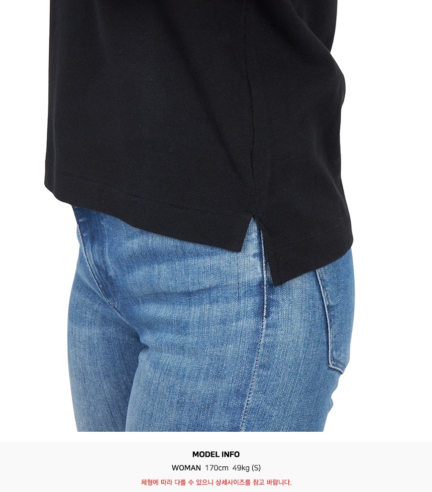 꼼데가르송(COMME DES GARCONS) 미니 블랙와펜 여성 카라 반팔티셔츠 AZ T205 051 1