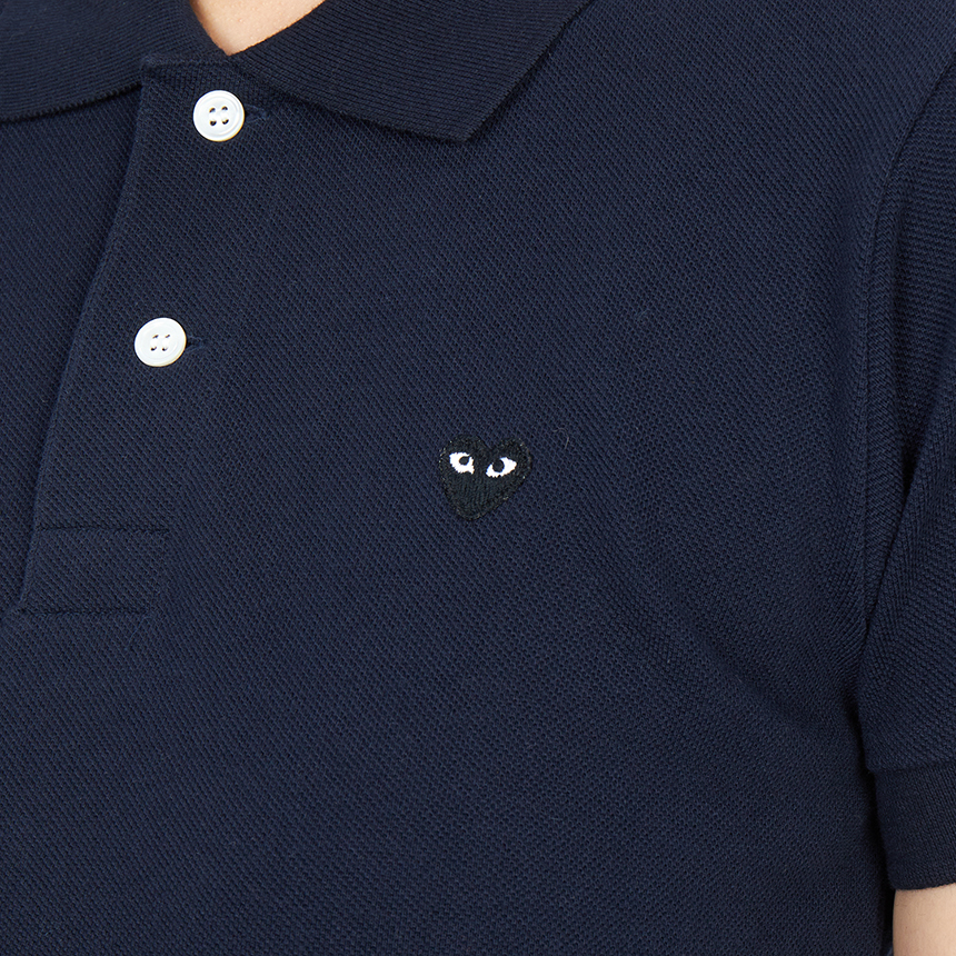 꼼데가르송(COMME DES GARCONS) 미니 블랙와펜 여성 카라 반팔티셔츠 AZ T205 051 2