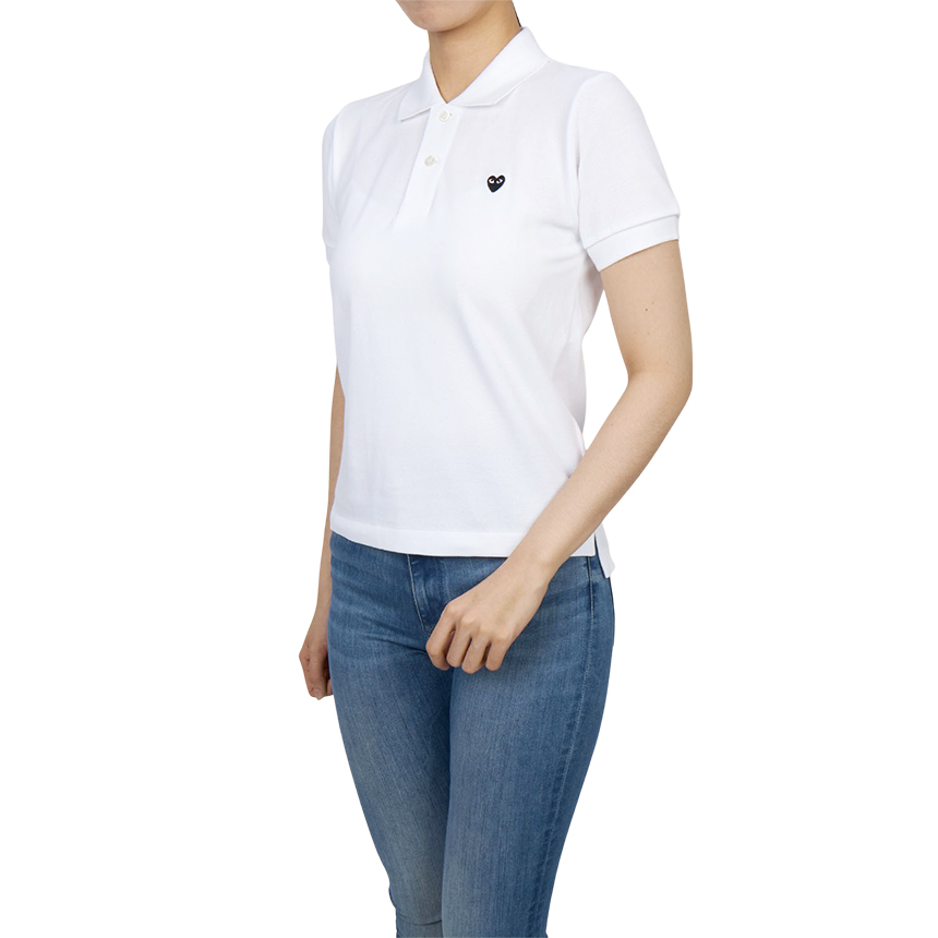 꼼데가르송(COMME DES GARCONS) 미니 블랙와펜 여성 카라 반팔티셔츠 AZ T205 051 3