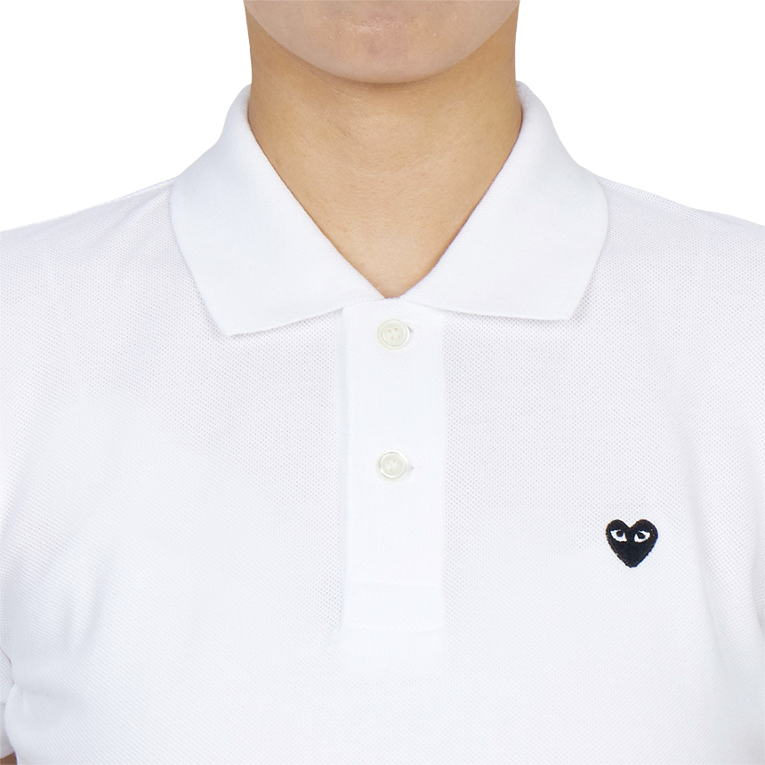 꼼데가르송(COMME DES GARCONS) 미니 블랙와펜 여성 카라 반팔티셔츠 AZ T205 051 3