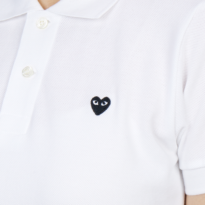 꼼데가르송(COMME DES GARCONS) 미니 블랙와펜 여성 카라 반팔티셔츠 AZ T205 051 3