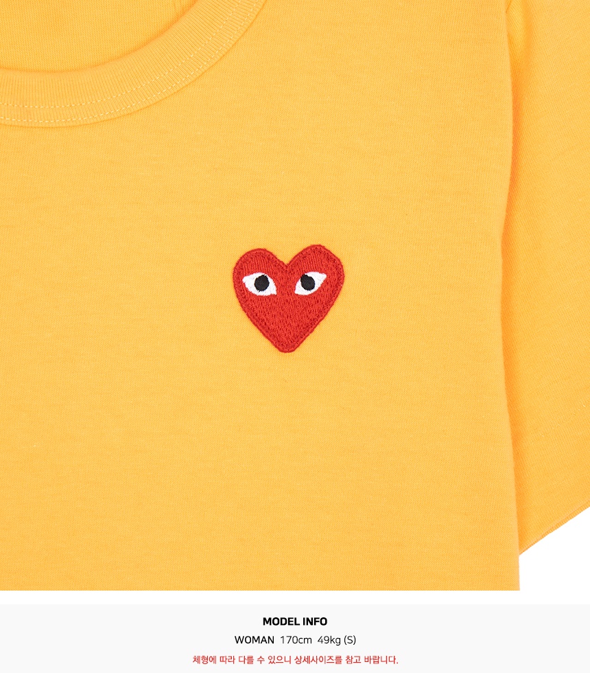 꼼데가르송(COMME DES GARCONS) 레드와펜 여성 반팔티셔츠 AZ T211 051 2