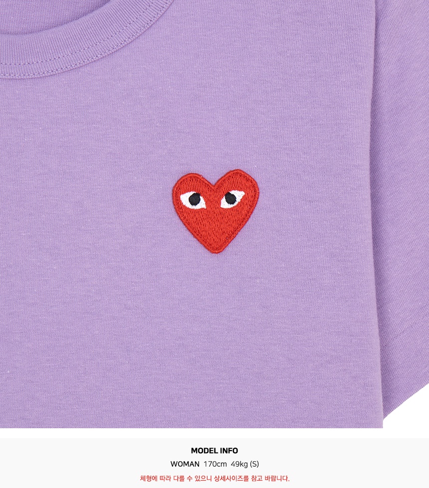 꼼데가르송(COMME DES GARCONS) 레드와펜 여성 반팔티셔츠 AZ T211 051 4
