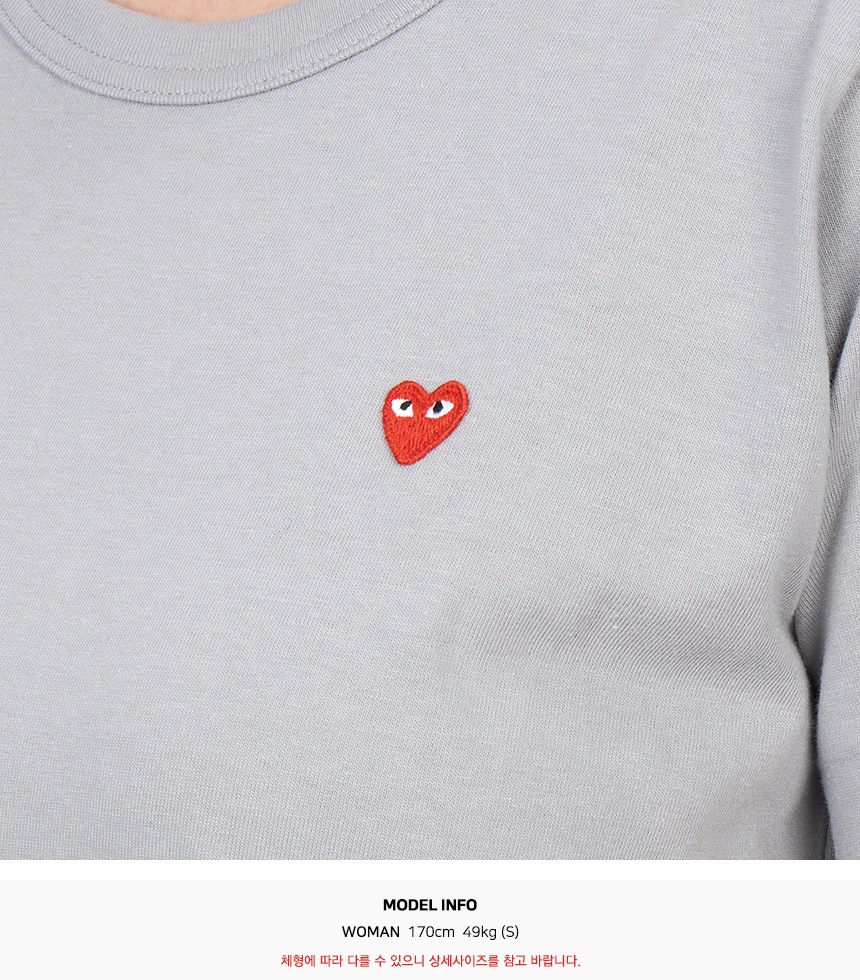 꼼데가르송(COMME DES GARCONS) 미니 블랙와펜 여성 반팔티셔츠 AZ T213 051 3