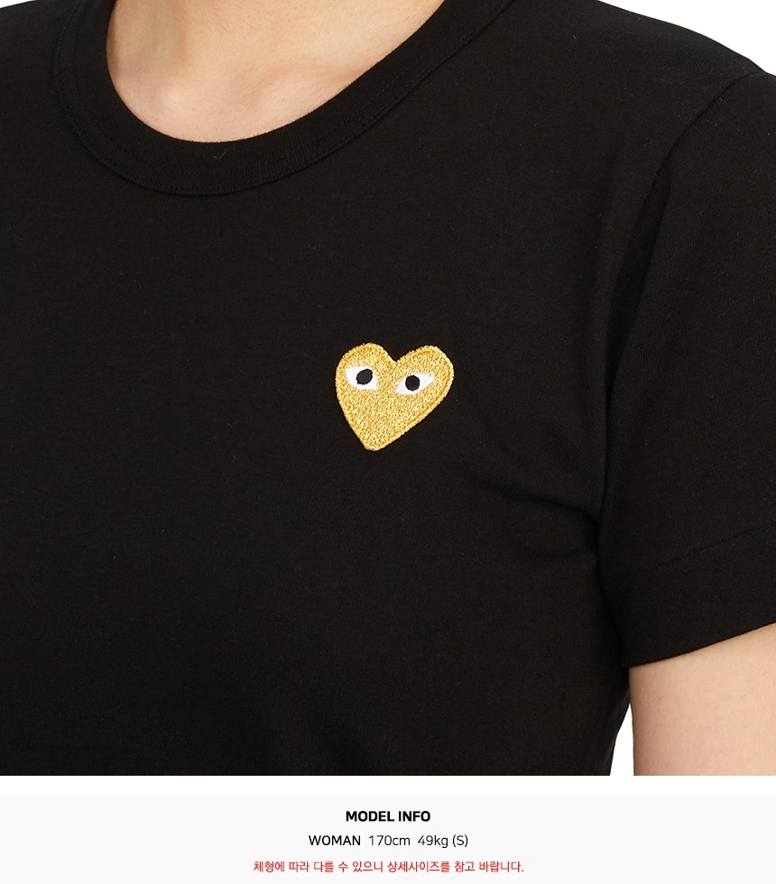 꼼데가르송(COMME DES GARCONS) 골드와펜 여성 반팔티셔츠 AZ T215 051 1