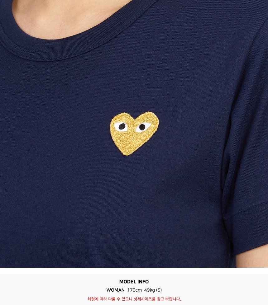 꼼데가르송(COMME DES GARCONS) 골드와펜 여성 반팔티셔츠 AZ T215 051 2