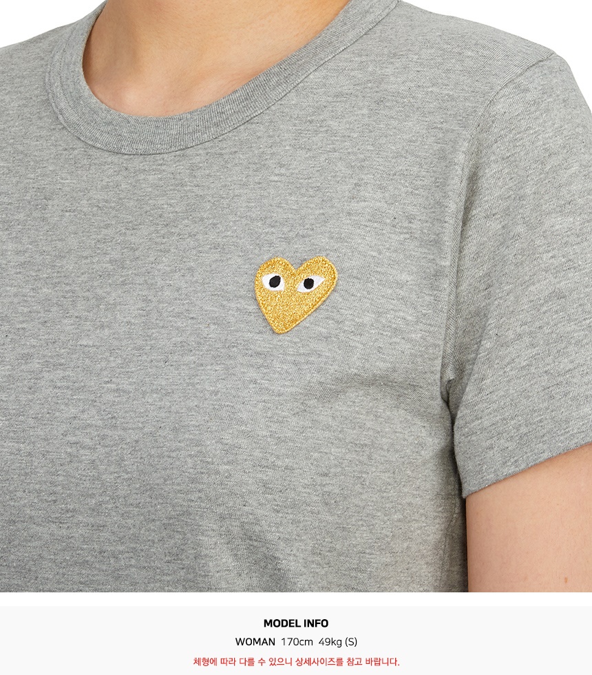 꼼데가르송(COMME DES GARCONS) 골드와펜 여성 반팔티셔츠 AZ T215 051 3