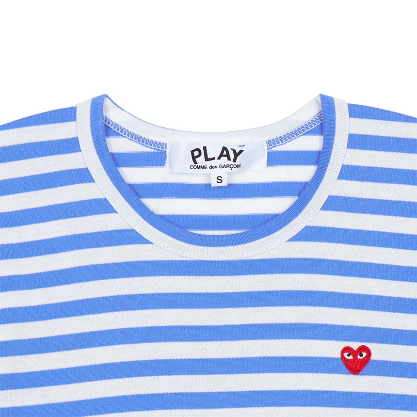 꼼데가르송(COMME DES GARCONS) 미니 레드와펜 스트라이프 여성 긴팔티셔츠 AZ T217 051 1