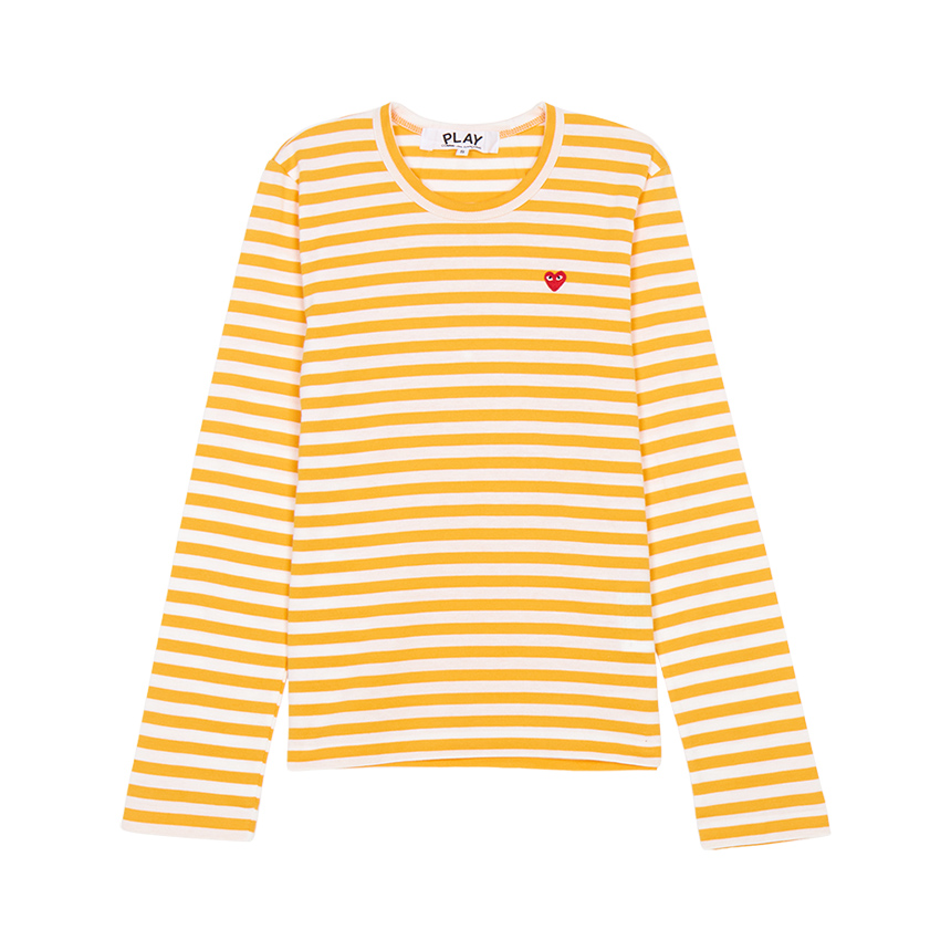 꼼데가르송(COMME DES GARCONS) 미니 레드와펜 스트라이프 여성 긴팔티셔츠 AZ T217 051 2