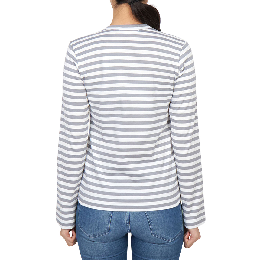 꼼데가르송(COMME DES GARCONS) 미니 레드와펜 스트라이프 여성 긴팔티셔츠 AZ T217 051 3