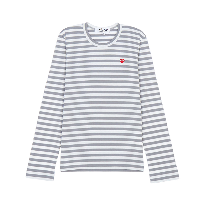 꼼데가르송(COMME DES GARCONS) 미니 레드와펜 스트라이프 여성 긴팔티셔츠 AZ T217 051 3