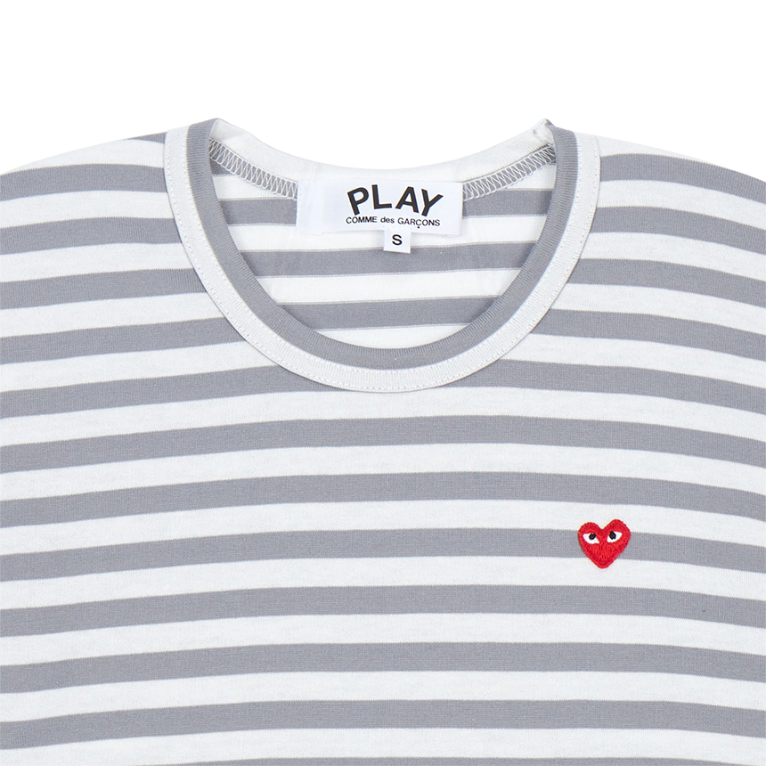 꼼데가르송(COMME DES GARCONS) 미니 레드와펜 스트라이프 여성 긴팔티셔츠 AZ T217 051 3