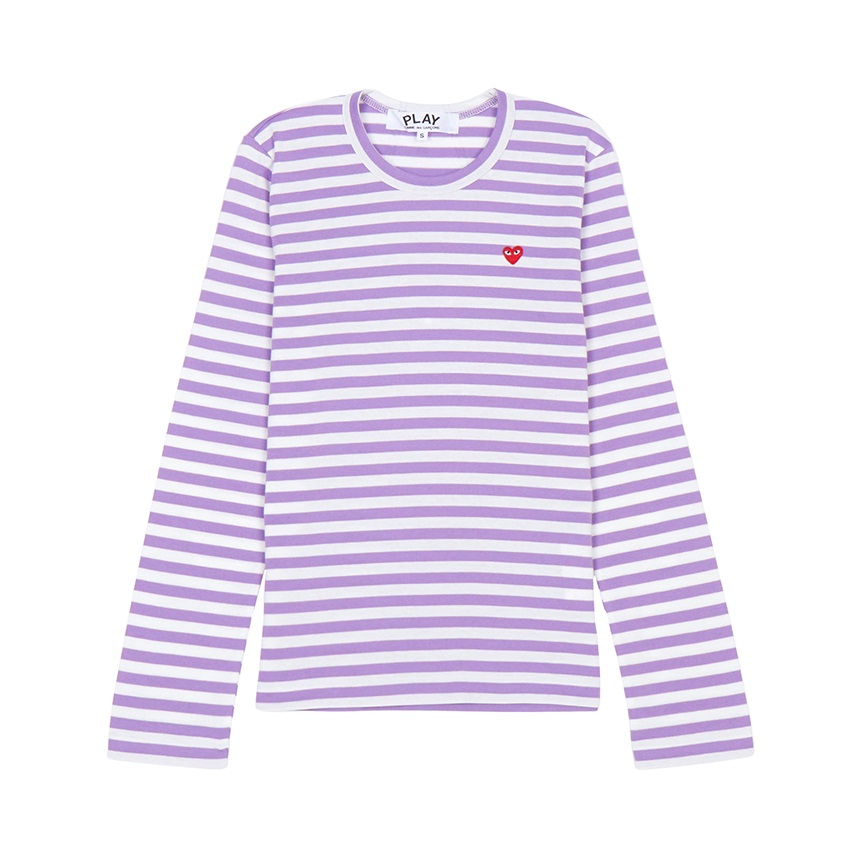 꼼데가르송(COMME DES GARCONS) 미니 레드와펜 스트라이프 여성 긴팔티셔츠 AZ T217 051 4