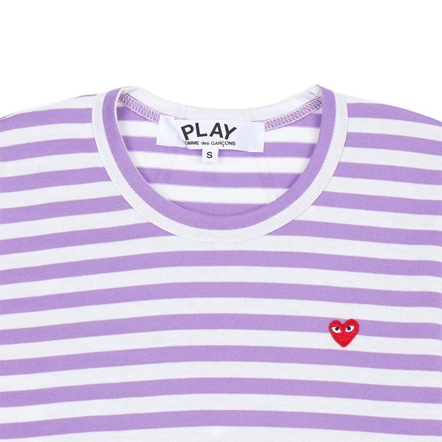 꼼데가르송(COMME DES GARCONS) 미니 레드와펜 스트라이프 여성 긴팔티셔츠 AZ T217 051 4