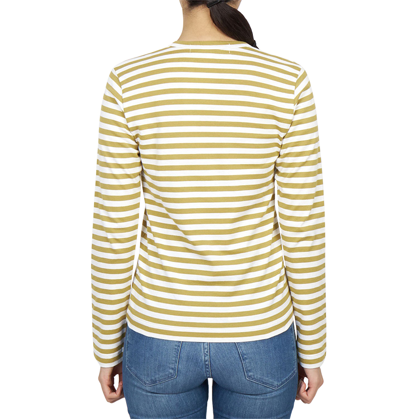 꼼데가르송(COMME DES GARCONS) 미니 레드와펜 스트라이프 여성 긴팔티셔츠 AZ T217 051 5