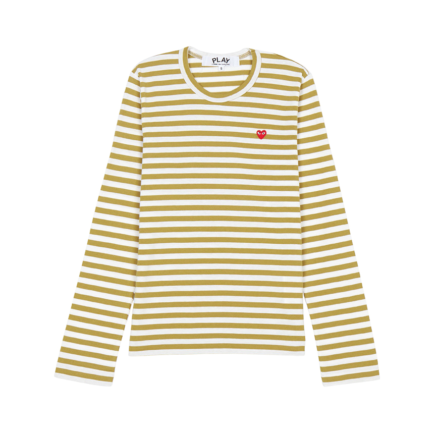꼼데가르송(COMME DES GARCONS) 미니 레드와펜 스트라이프 여성 긴팔티셔츠 AZ T217 051 5