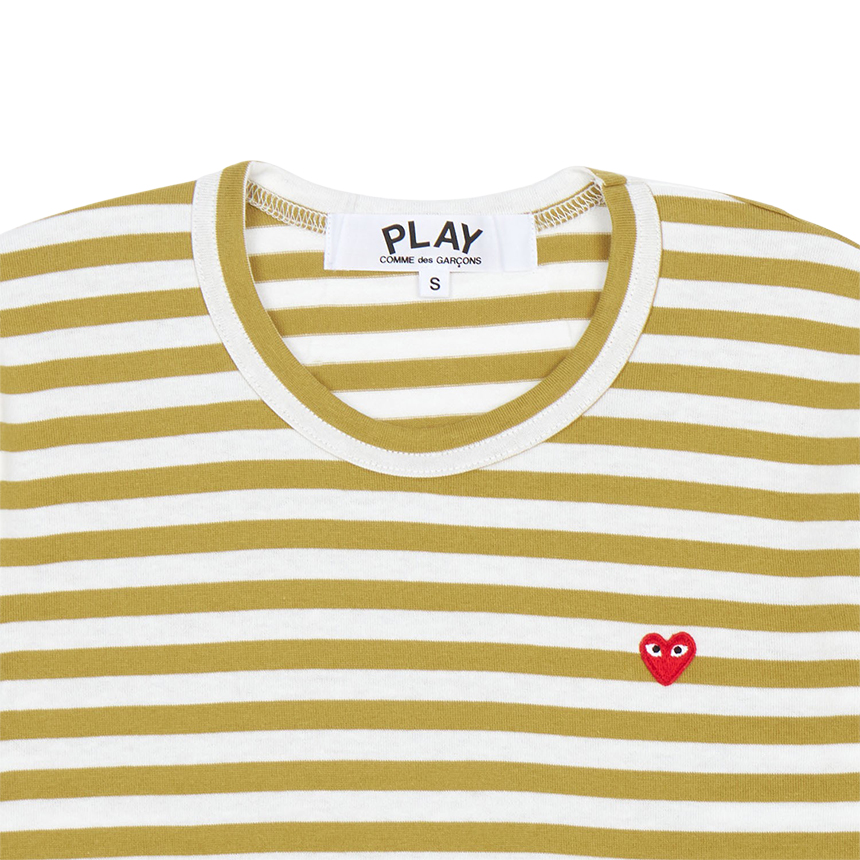 꼼데가르송(COMME DES GARCONS) 미니 레드와펜 스트라이프 여성 긴팔티셔츠 AZ T217 051 5