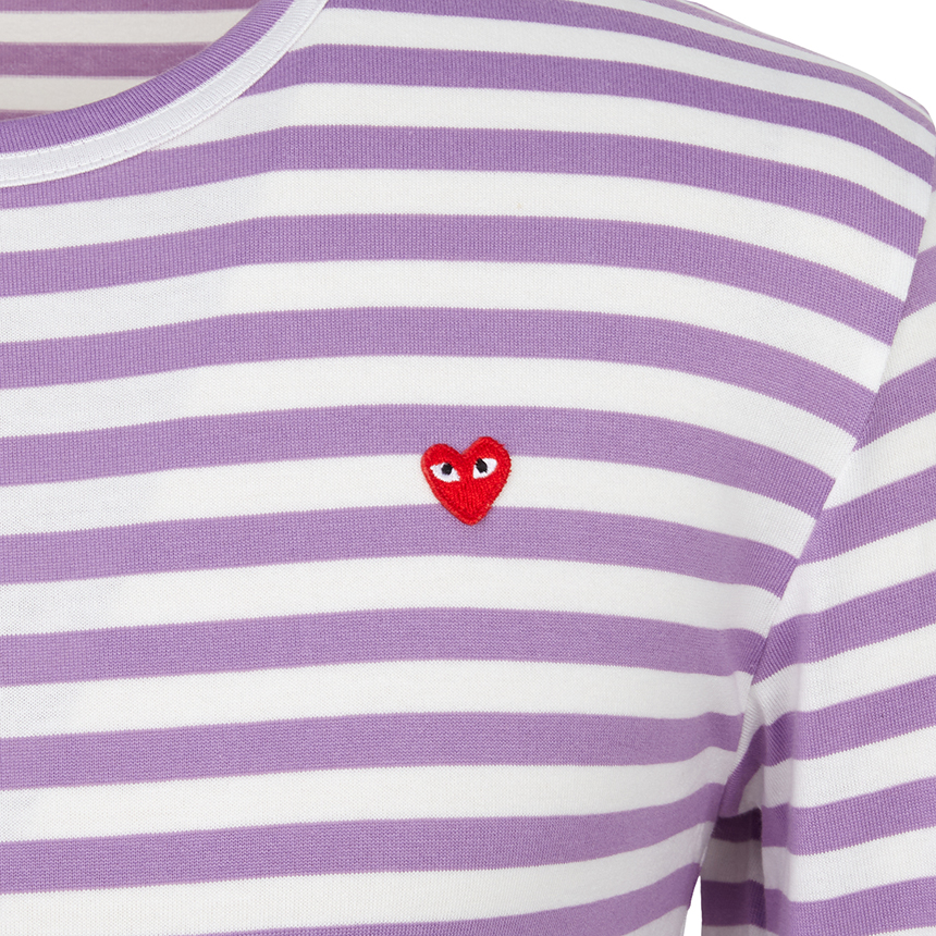 꼼데가르송(COMME DES GARCONS) 미니 레드와펜 스트라이프 긴팔티셔츠 (남여공용) AZ T218 051 4