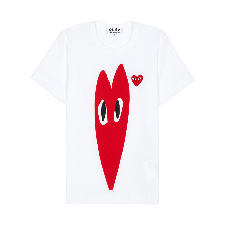 꼼데가르송(COMME DES GARCONS) 롱 하트 여성 반팔티셔츠 AZ T223 051 1