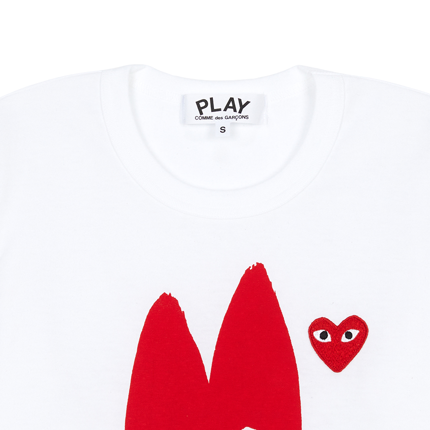 꼼데가르송(COMME DES GARCONS) 롱 하트 여성 반팔티셔츠 AZ T223 051 1