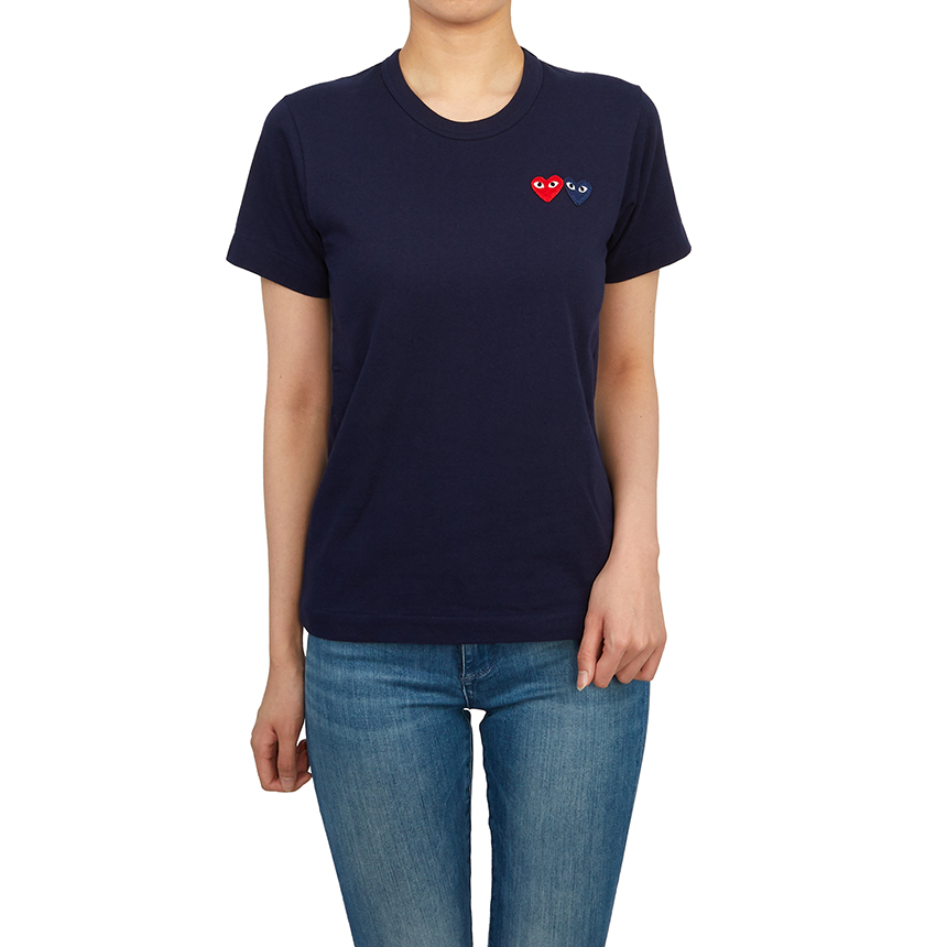 꼼데가르송(COMME DES GARCONS) 더블와펜 여성 반팔티셔츠 AZ T225 051 2