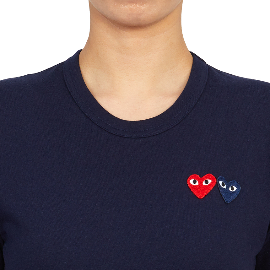 꼼데가르송(COMME DES GARCONS) 더블와펜 여성 반팔티셔츠 AZ T225 051 2