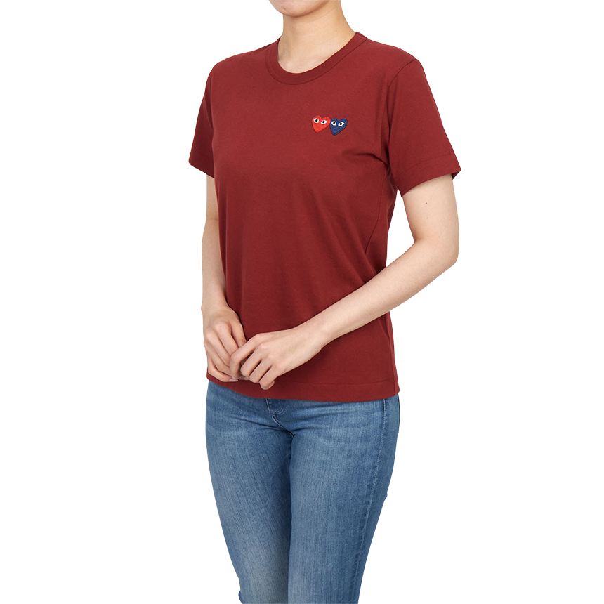 꼼데가르송(COMME DES GARCONS) 더블와펜 여성 반팔티셔츠 AZ T225 051 4