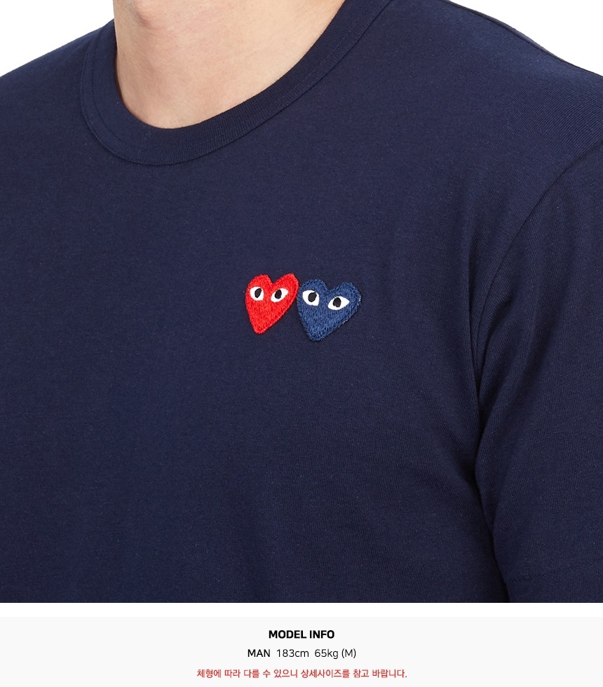 꼼데가르송(COMME DES GARCONS) 더블와펜 남성 반팔티셔츠 AZ T226 051 2