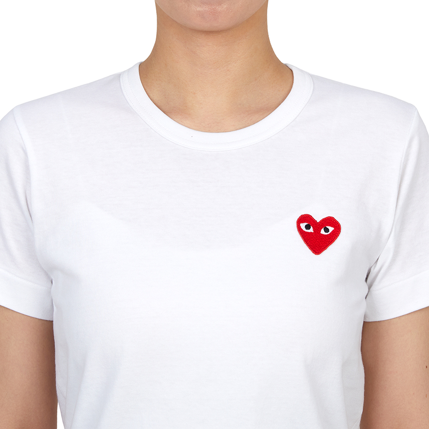 꼼데가르송(COMME DES GARCONS) 카모플라주하트 여성 반팔티셔츠 AZ T243 051 1