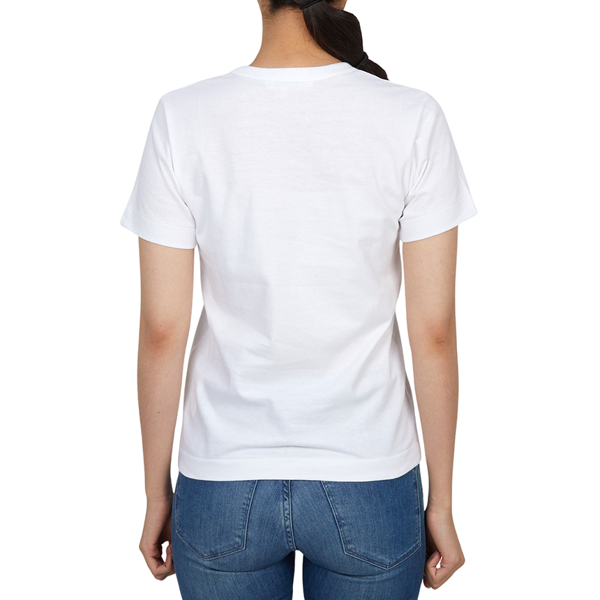 꼼데가르송(COMME DES GARCONS) 카모플라주 더블하트 여성 반팔티셔츠 AZ T245 051 1