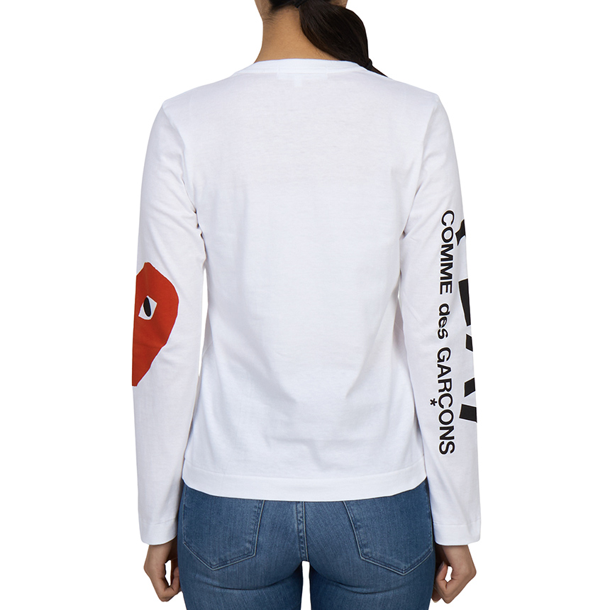 꼼데가르송(COMME DES GARCONS) 빅 하트 여성 긴팔티셔츠 AZ T257 051 1