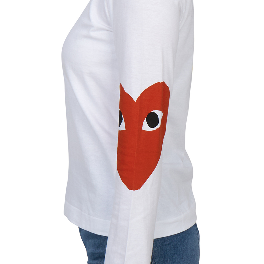 꼼데가르송(COMME DES GARCONS) 빅 하트 여성 긴팔티셔츠 AZ T257 051 1