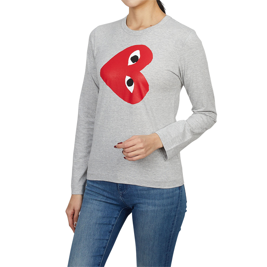 꼼데가르송(COMME DES GARCONS) 하트 여성 긴팔티셔츠 AZ T267 051 1