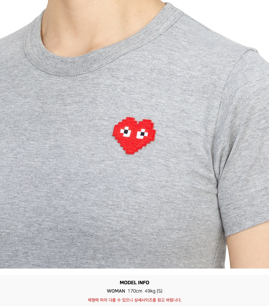 꼼데가르송(COMME DES GARCONS) X 인베이더 픽셀와펜 여성 반팔티셔츠 AZ T321 051 2