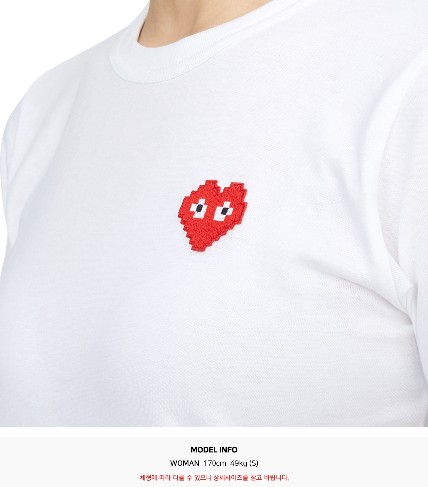 꼼데가르송(COMME DES GARCONS) X 인베이더 픽셀와펜 여성 반팔티셔츠 AZ T321 051 3