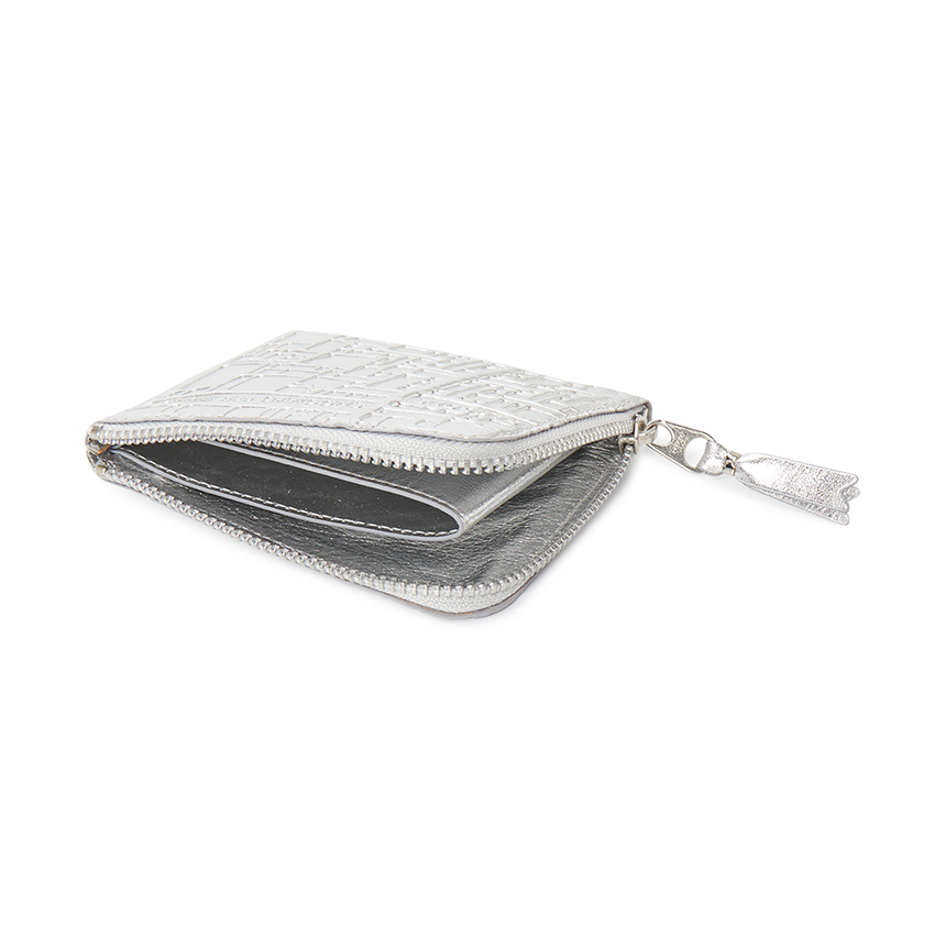 꼼데가르송(COMME DES GARCONS) 엠보스 미니 반지갑 (남여공용) SA3100EG SILVER