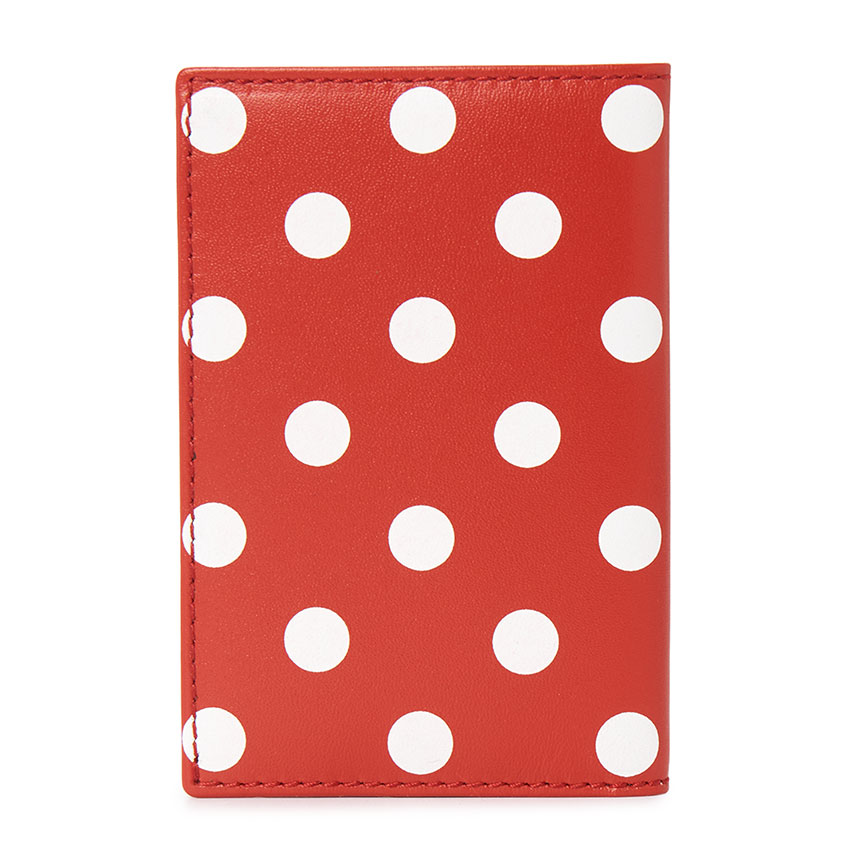꼼데가르송(COMME DES GARCONS) 폴카 도트 카드지갑 (남여공용) SA6400PD RED