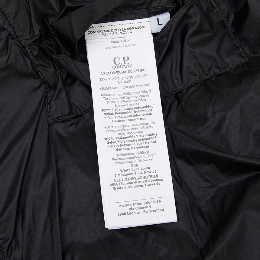 씨피컴퍼니(CP COMPANY) 남성 패딩 점퍼 17CLOW009A 006258A 999