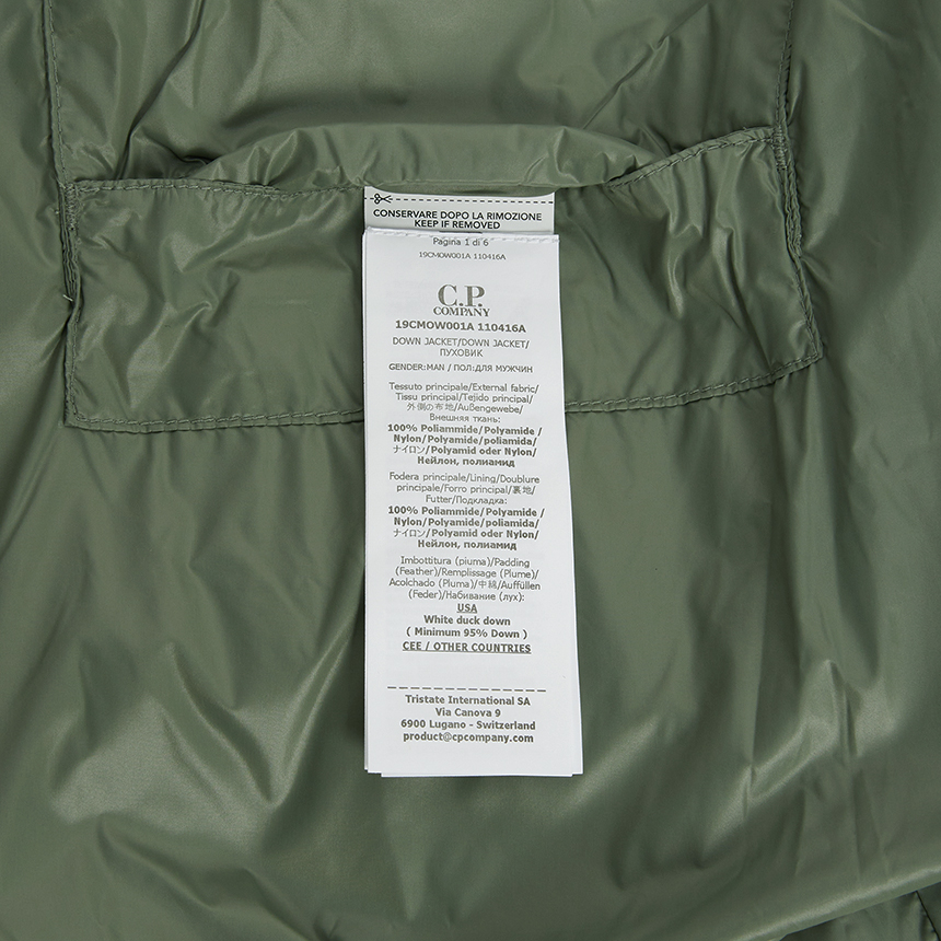 씨피컴퍼니(CP COMPANY) 남성 패딩 점퍼 19CMOW001A 110416A 612
