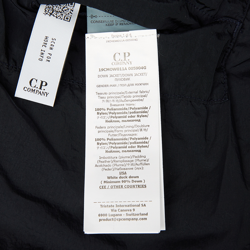 씨피컴퍼니(CP COMPANY) 남성 패딩 점퍼 19CMOW011A 005904G 888