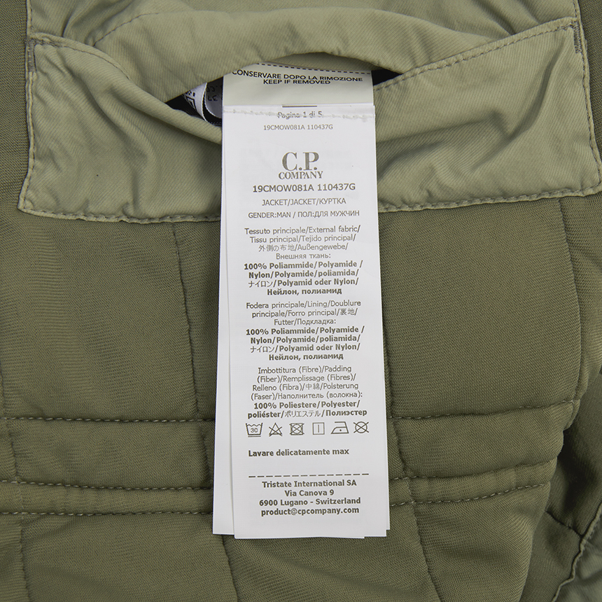 씨피컴퍼니(CP COMPANY) 남성 패딩 점퍼 19CMOW081A 110437G 356