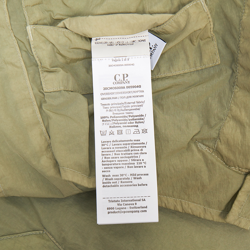 씨피컴퍼니(CP COMPANY) 남성 반팔 오버셔츠 20CMOS009A 005904G 610